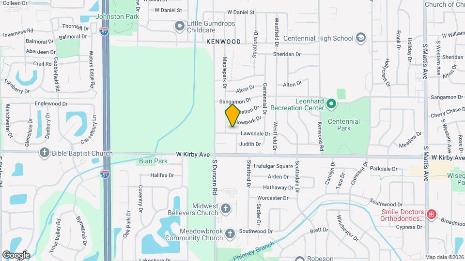 2902 Lawndale Dr Map and Location Details