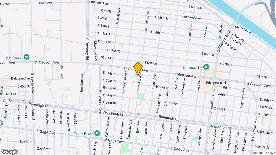 5951 Carmelita Ave Map and Location Details