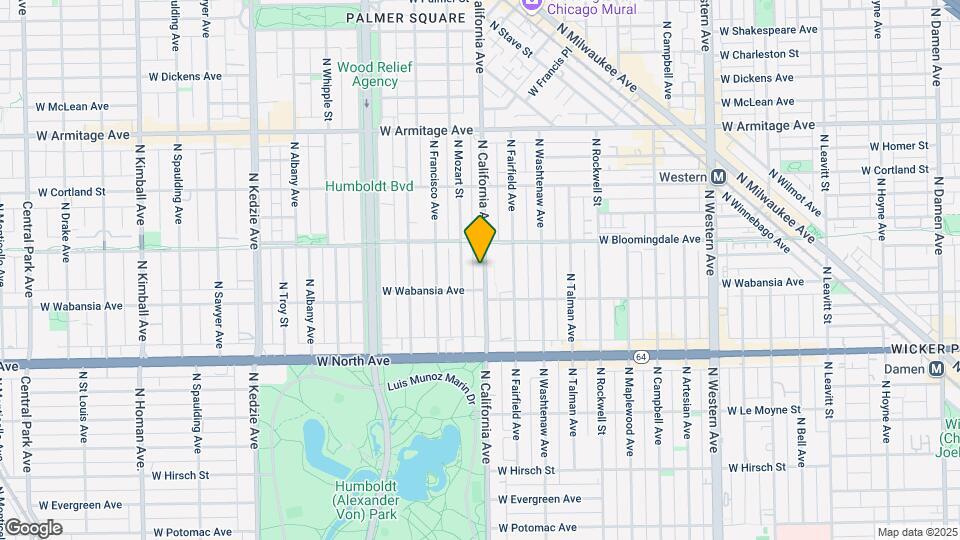 1732 N California Ave Mapa y Detalles de la Ubicación