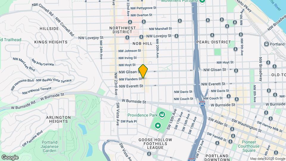 2110 NW Flanders St Map and Location Details