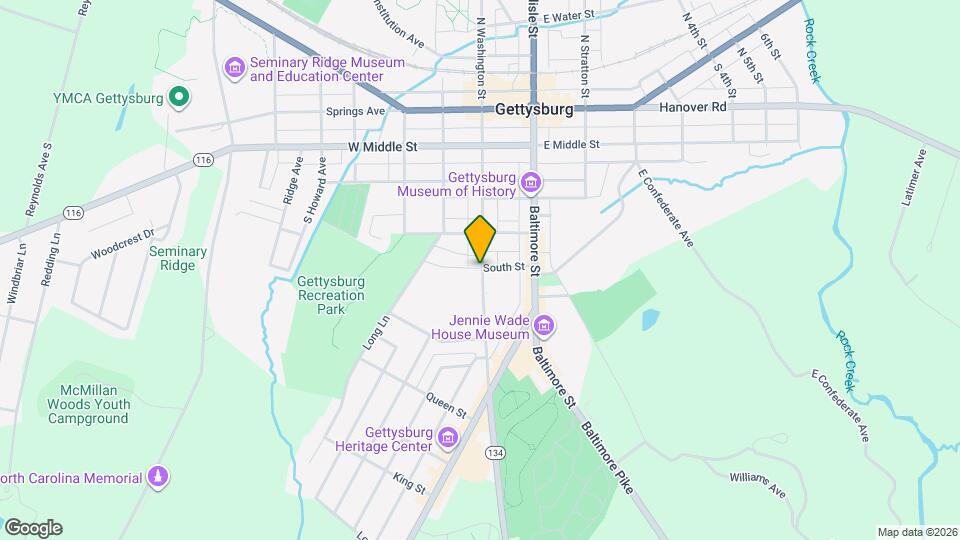 402 S Washington St Map and Location Details