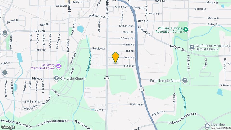 109 Butler St Map and Location Details