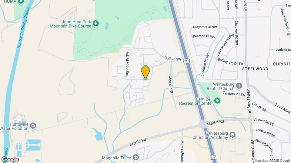 4100 Hunters Ridge Dr SW Map and Location Details