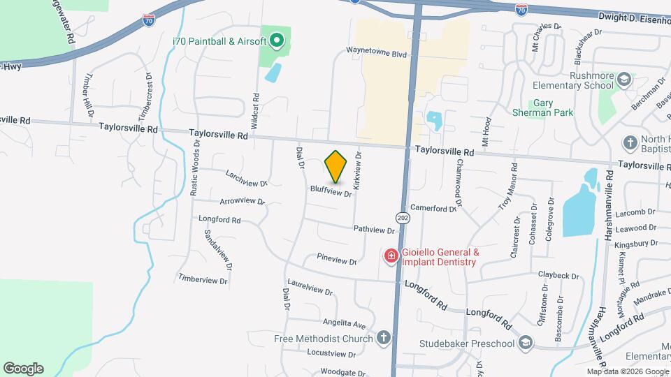 5051 Bluffview Dr Map and Location Details