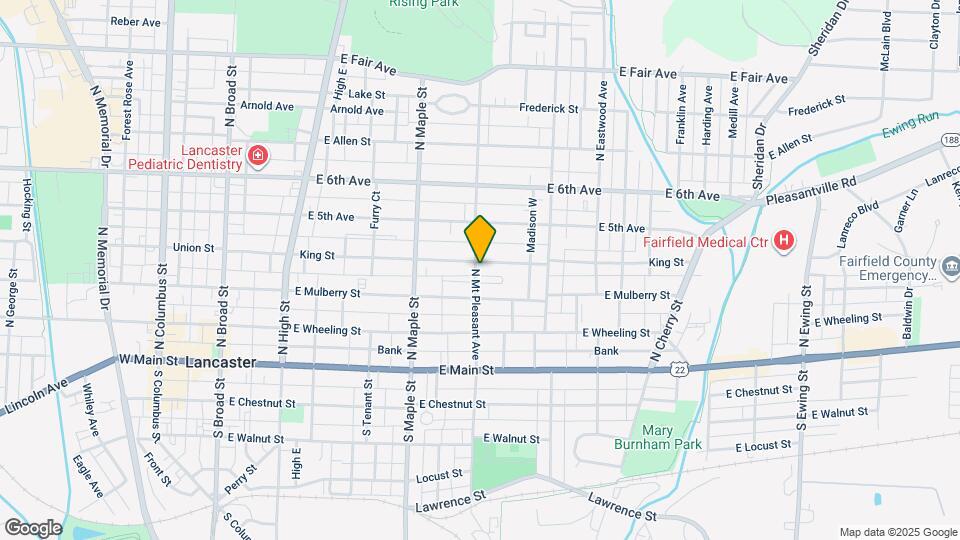 316 N Mt Pleasant Ave Map and Location Details