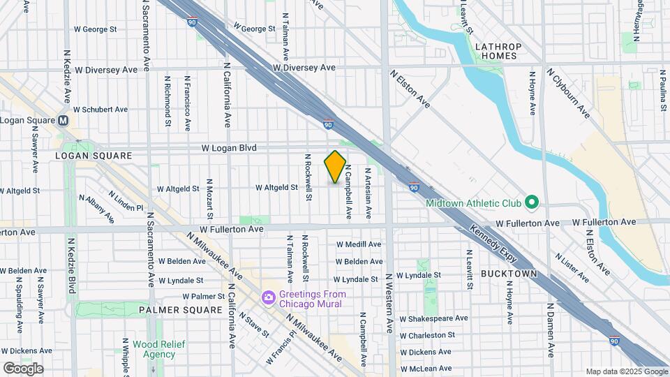 2519 W Altgeld St Map and Location Details