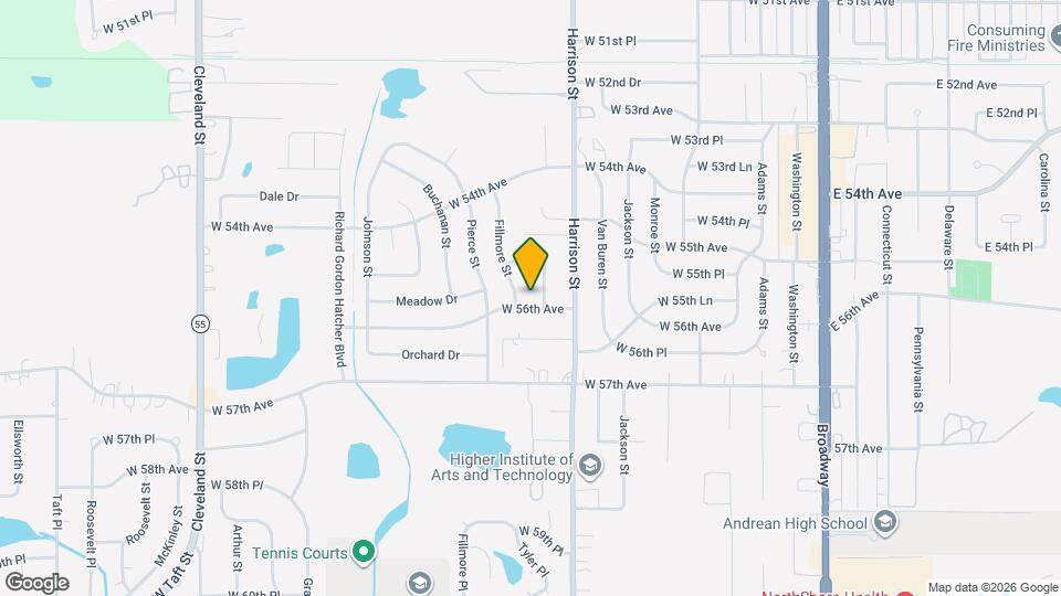 910 W 56th Ave Map and Location Details
