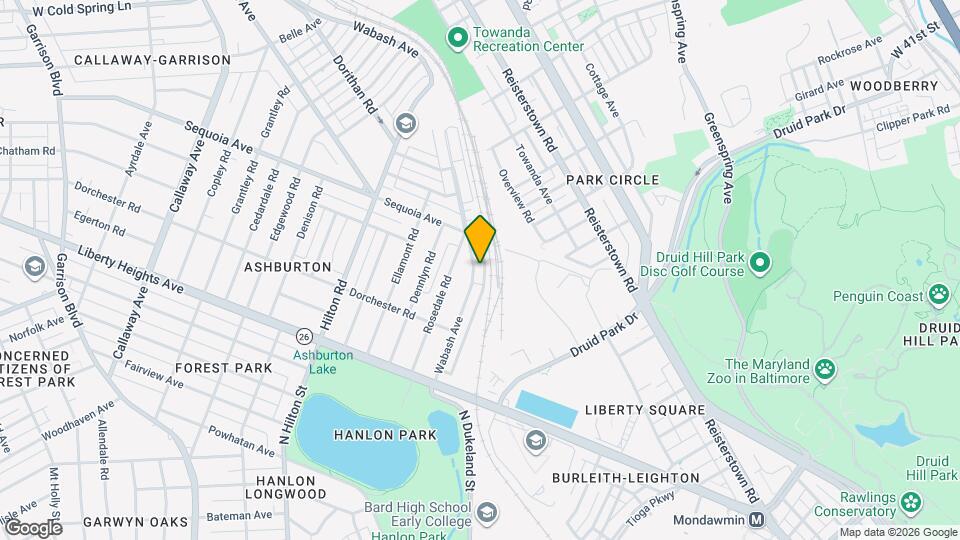 3639 Wabash Ave Map and Location Details