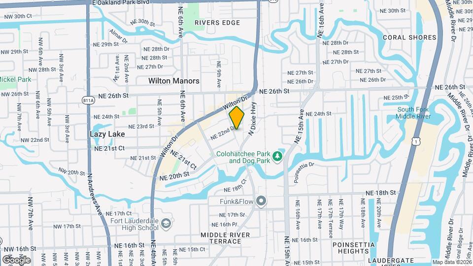 2128 NE 9th Ave Map and Location Details