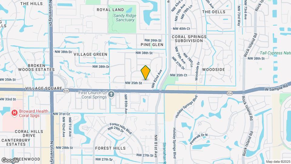 8303 NW 35th St Map and Location Details