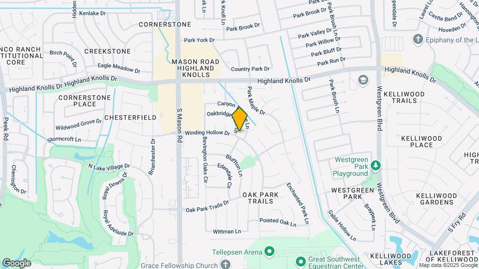 21502 Oakbridge Park Ln Map and Location Details