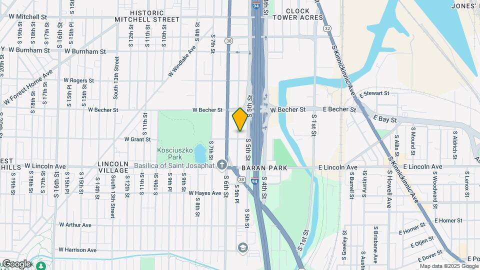 2172 S 5th Pl-Unit -Upper Map and Location Details