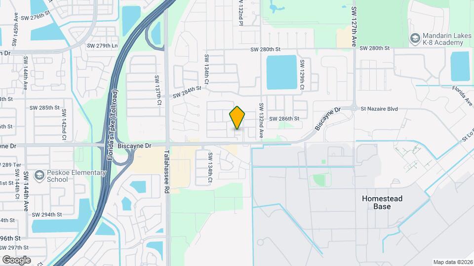 13313 SW 287th Ter Map and Location Details