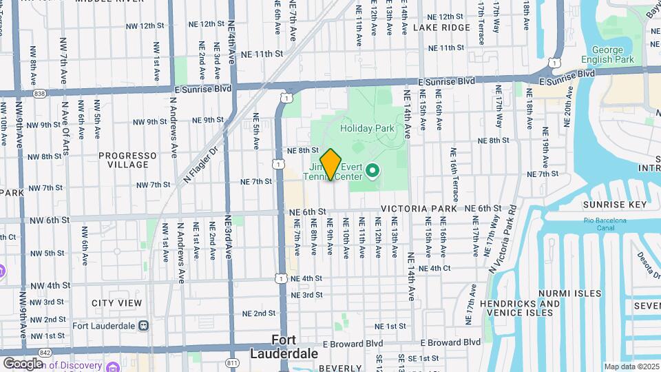 820 NE 7th St Map and Location Details