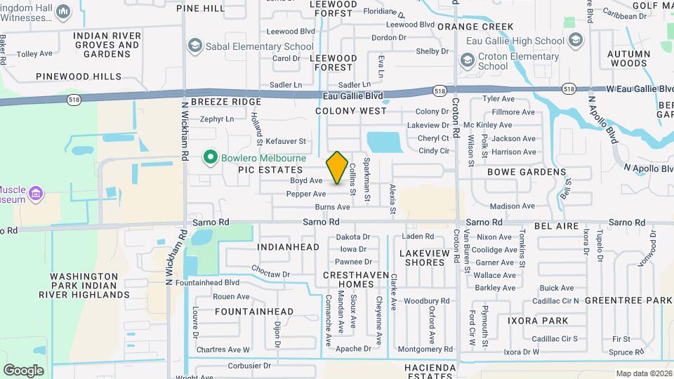 2466 Pepper Ave Map and Location Details