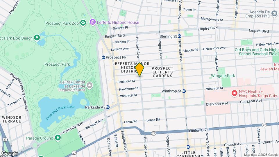 1908-1918 Bedford Ave Mapa y Detalles de la Ubicación