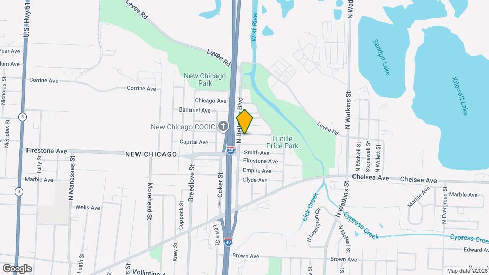 1193 Louisville Ave Map and Location Details