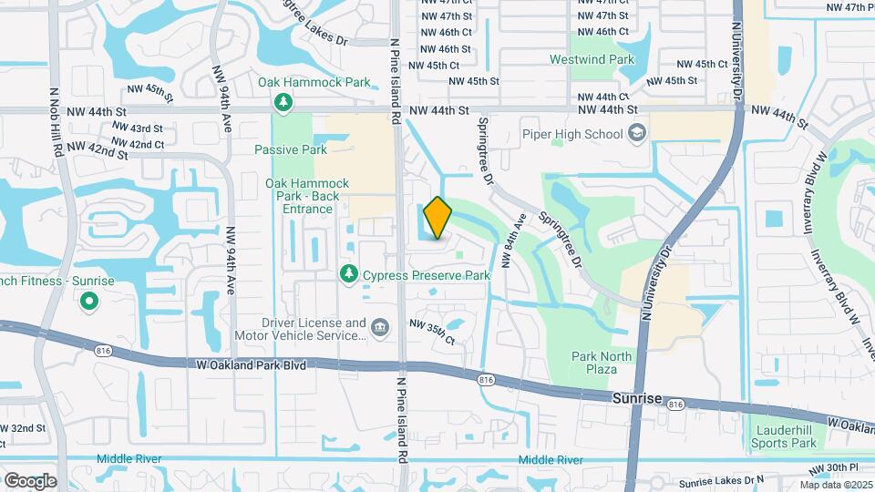 8743 NW 39th St Map and Location Details