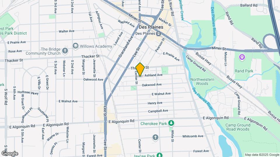 1409-1411 Ashland Ave Map and Location Details