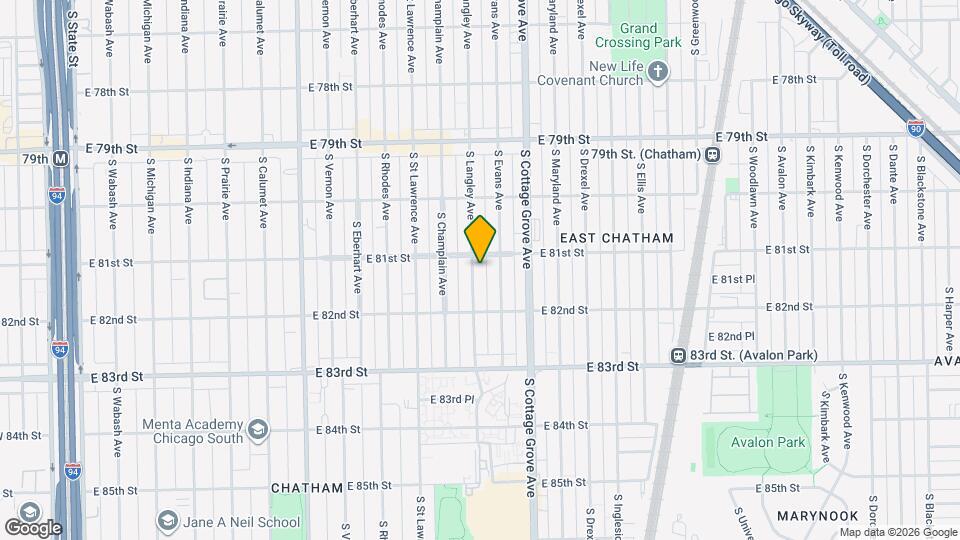 8115 S Langley Ave, Unit 3 Map and Location Details