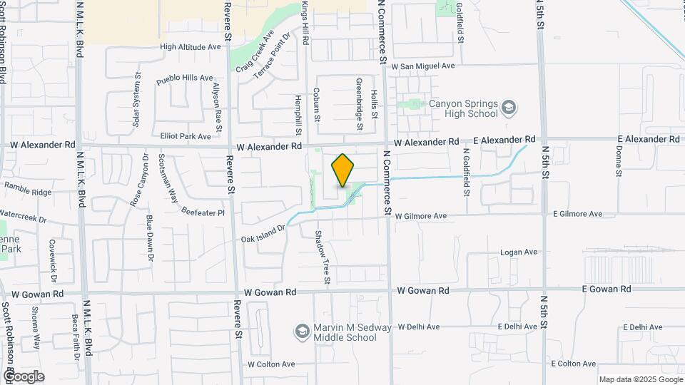 3836 Canary Cedar St Mapa y Detalles de la Ubicación