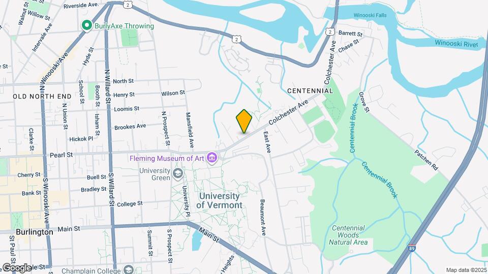 132 Colchester Ave, Unit #1 Map and Location Details