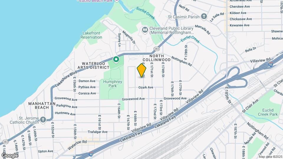 1092 E 169th St Map and Location Details