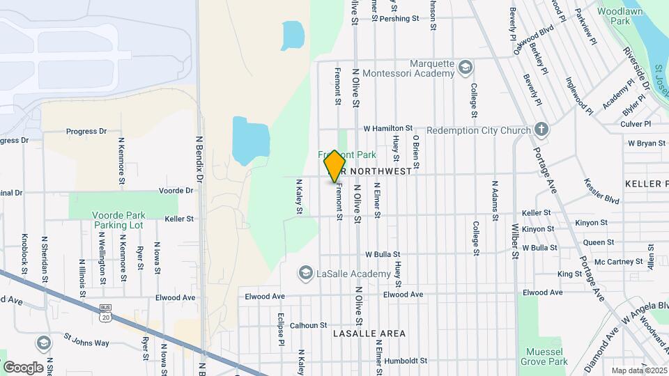 1745 Fremont St Map and Location Details