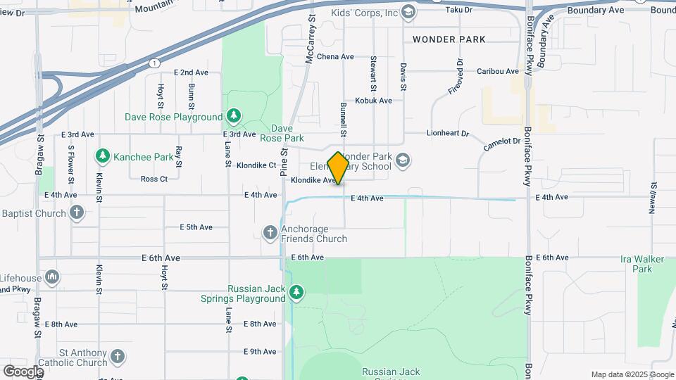 400 Bunnell St Map and Location Details