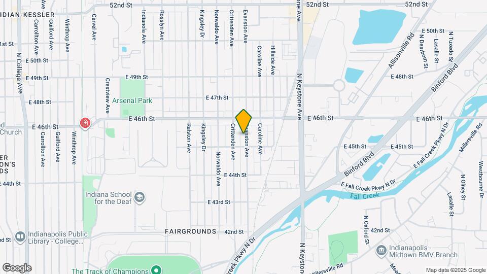 4522 Evanston Ave Map and Location Details