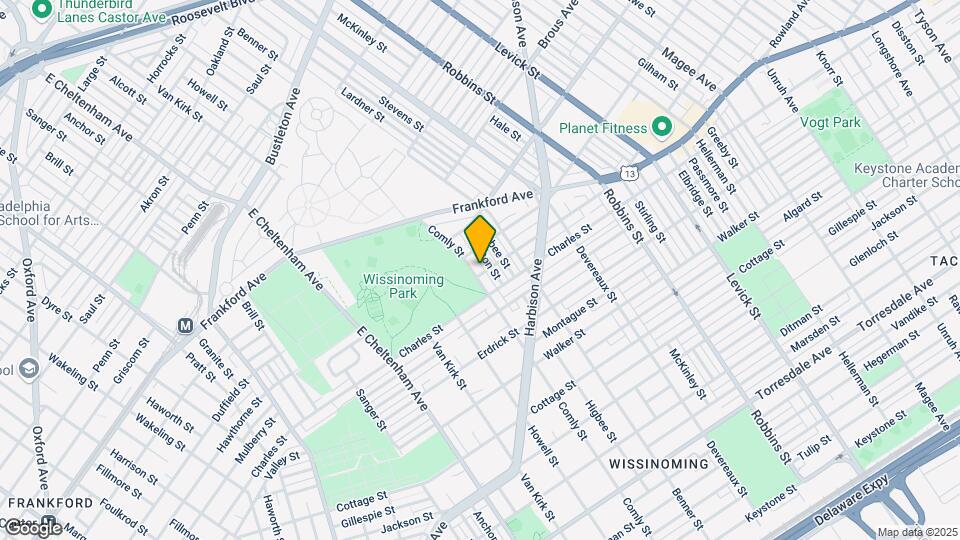 4065 Comly St Mapa y Detalles de la Ubicación