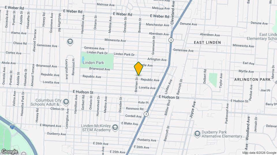 1514 Republic Ave Map and Location Details