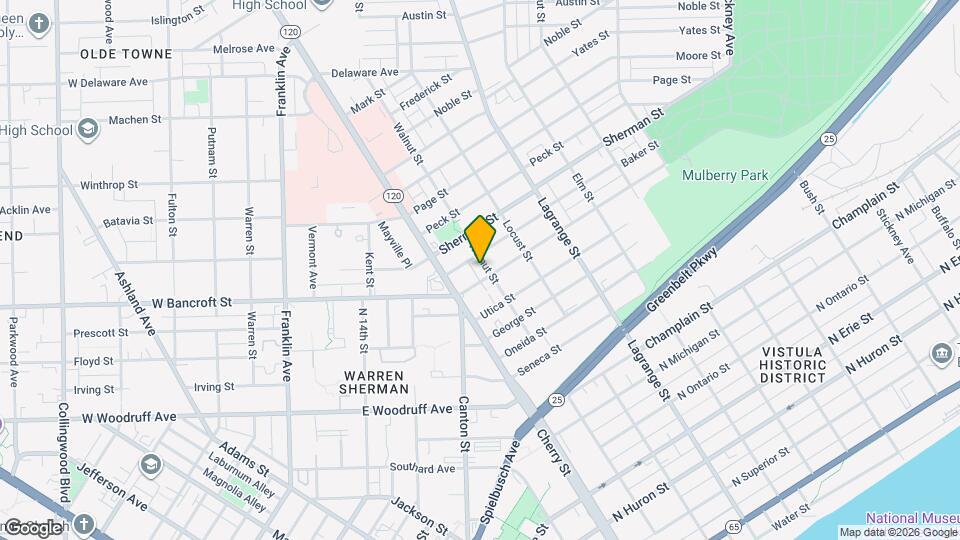 1609 Walnut Map and Location Details