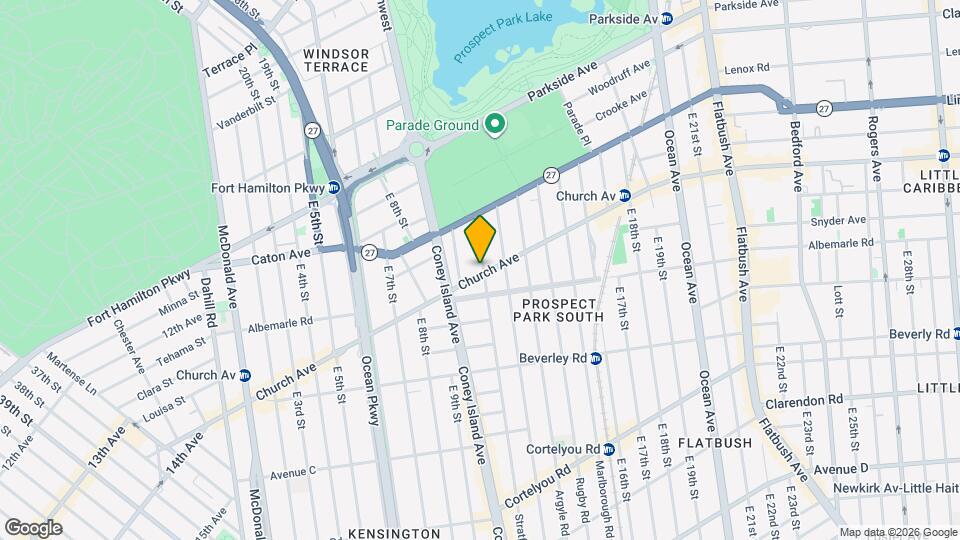 1029 Church Ave, Unit 3 Mapa y Detalles de la Ubicación