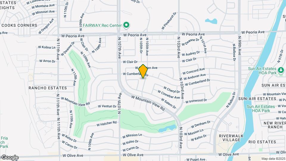 9860 N 105th Ave Map and Location Details