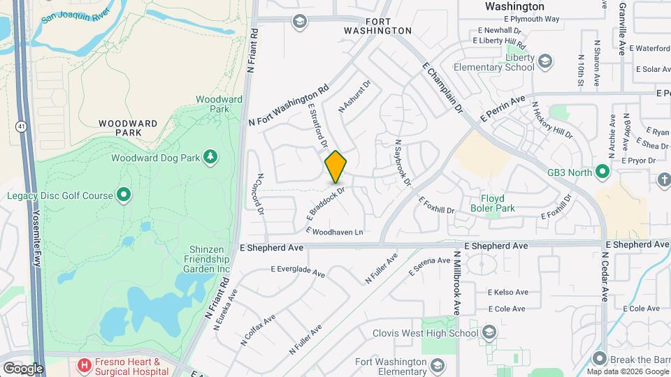 564 E Braddock Dr Map and Location Details