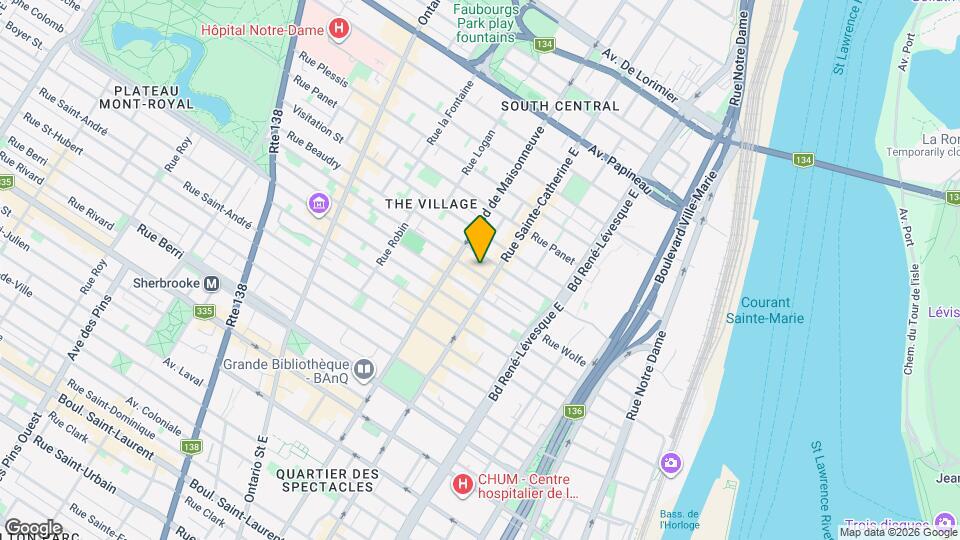 1421 Montcalm Rue Map and Location Details