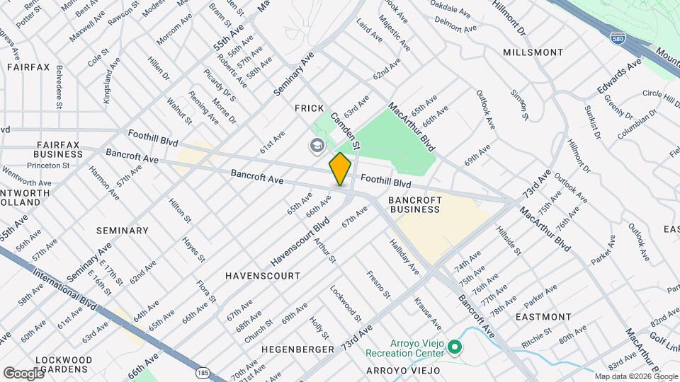 6621 Bancroft Ave Map and Location Details