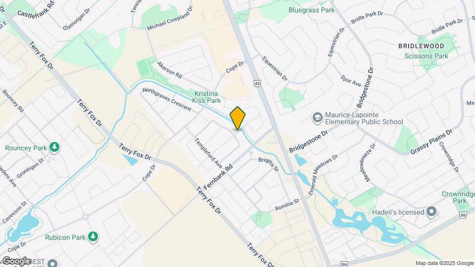 608 Pepperville Crescent Map and Location Details