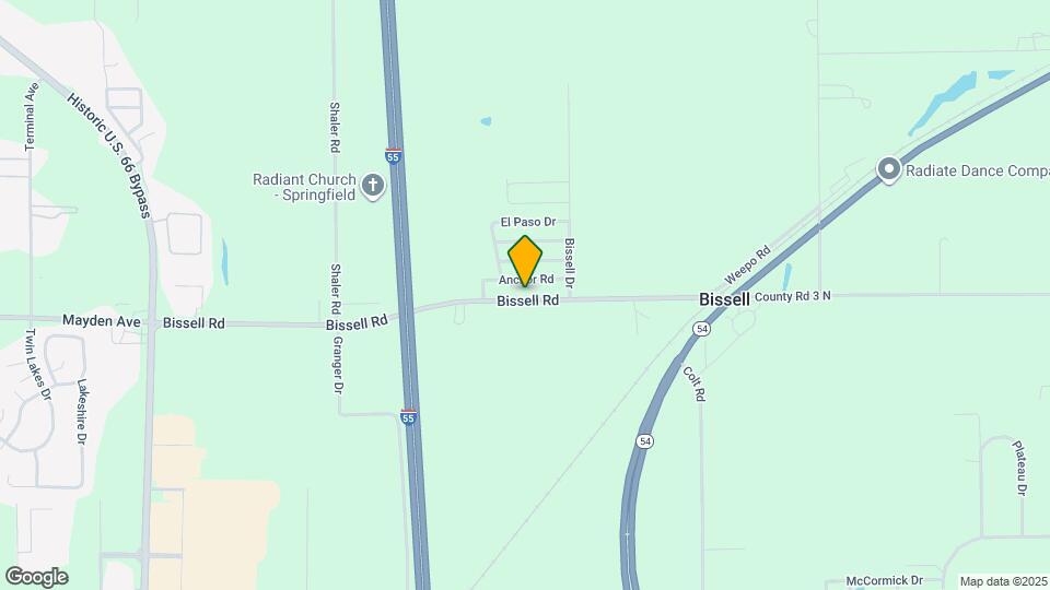 3413 Bissell Rd Map and Location Details