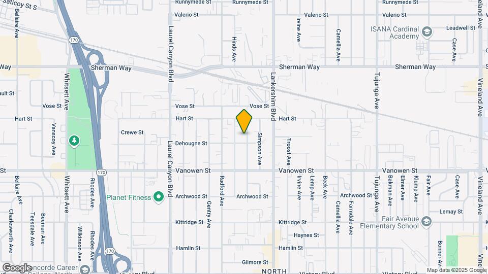 6917 Morella Ave Map and Location Details