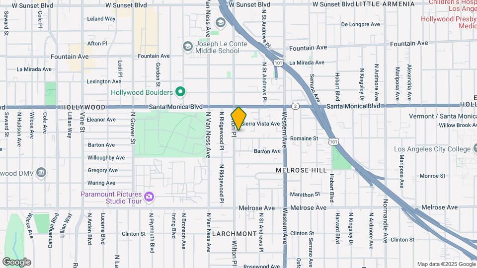 5553 Romaine St Map and Location Details
