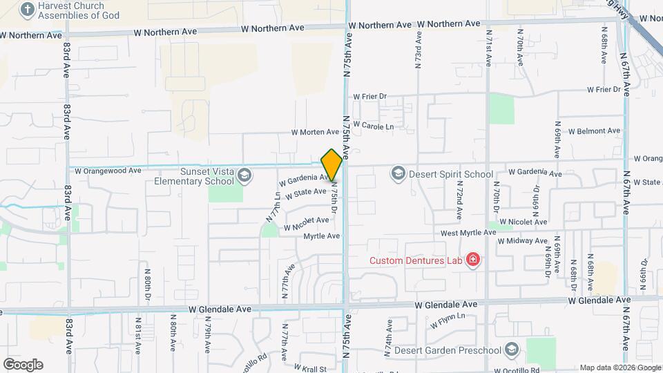 7552 W State Ave, Unit 405 Map and Location Details