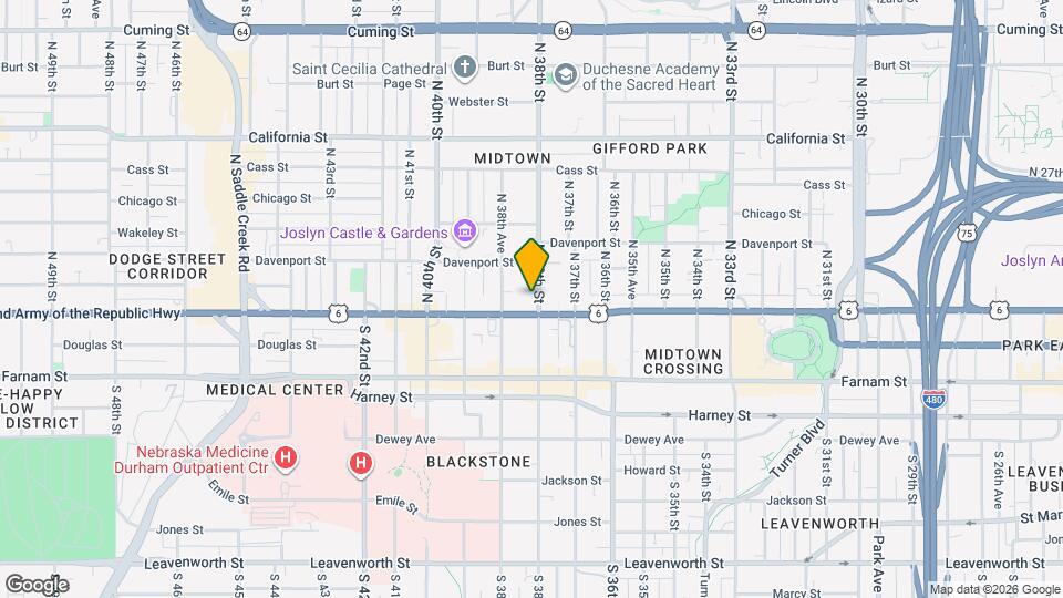 110 N 38th St Map and Location Details