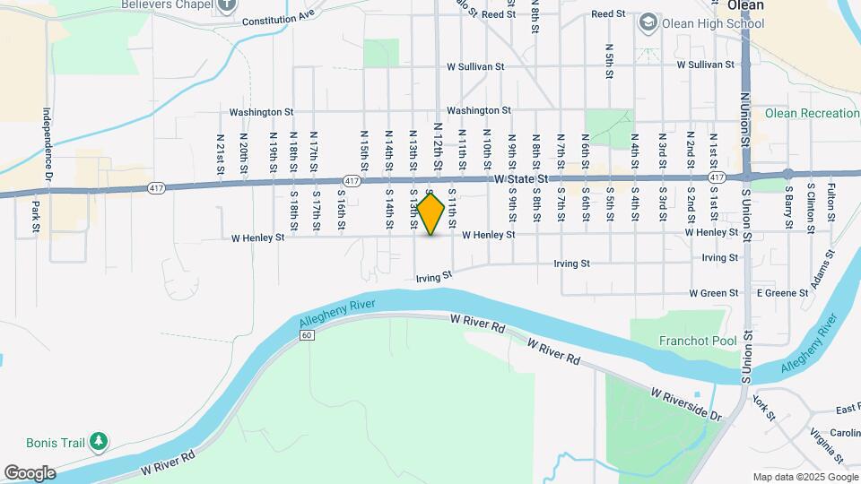 1215 W Henley St Map and Location Details
