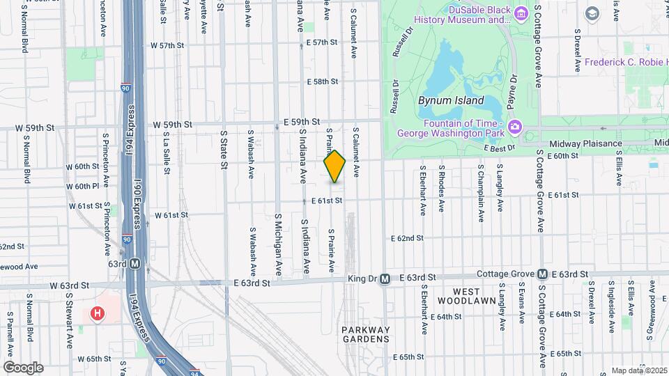 6039 S Prairie Ave Map and Location Details