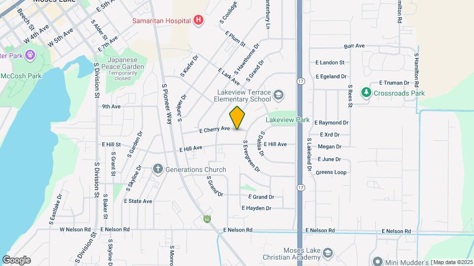 939 E Cherry Ave Mapa y Detalles de la Ubicación