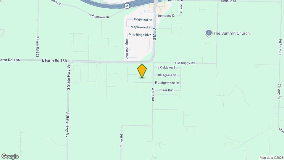 127 W Ledgestone Dr Map and Location Details