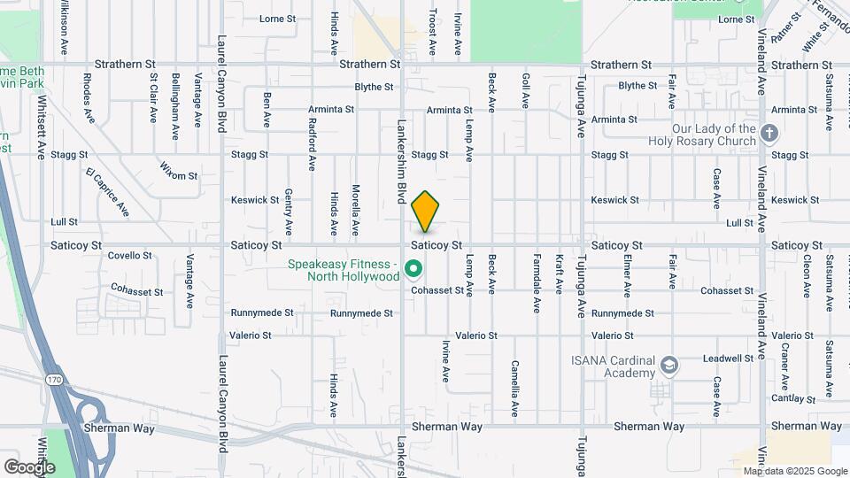 11669 Saticoy St Map and Location Details