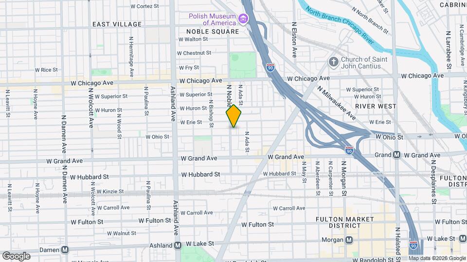 607 N Noble St Map and Location Details